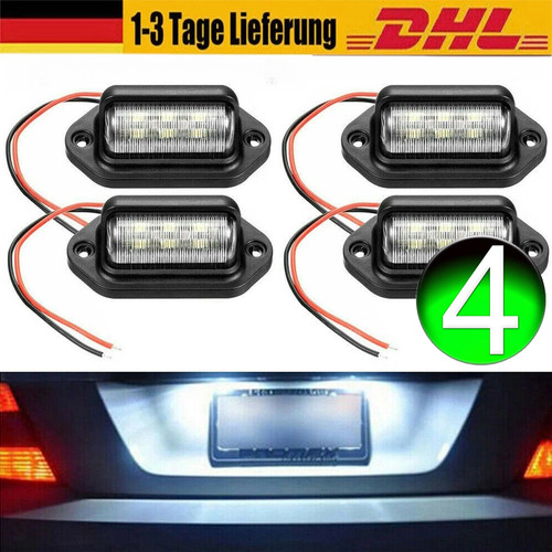 Led kennzeichenleuchte - 4x,