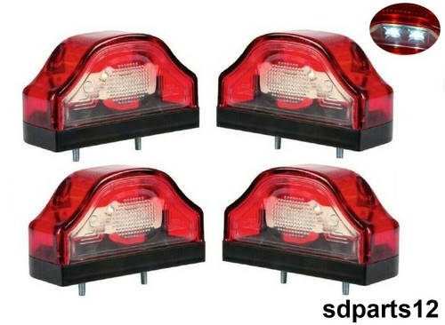 Led kennzeichenleuchte 12v - 4x,